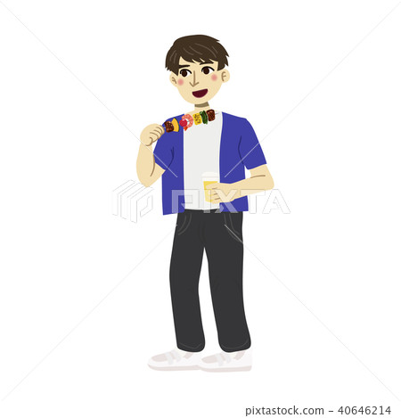 Men barbecue illustration Men barbecue illustration 40646214