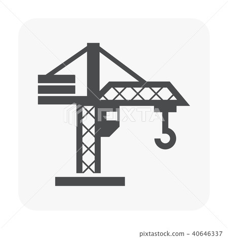 tower crane icon tower crane icon 40646337