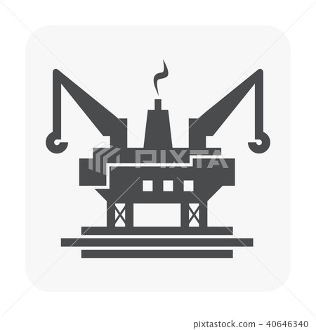 oil rig icon 40646340