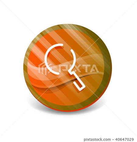 Search magnifyier web button, magnify icon. Modern magnifying glass sign, web site design or mobile 40647029