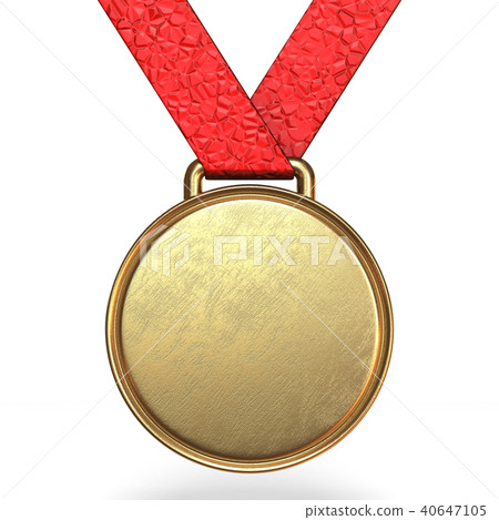 Golden medal 3D - Stock Illustration [40647105] - PIXTA