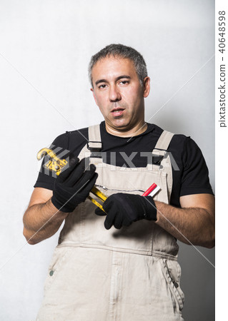 worker specialist plumber, engineer or constructor 40648598