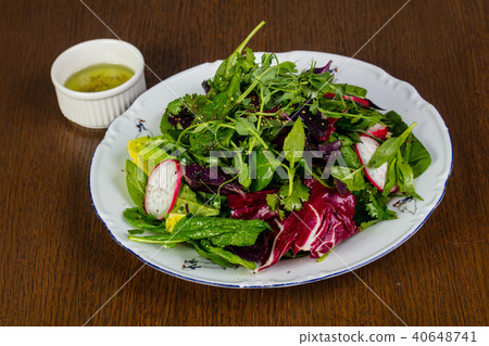 Salad with raddish Salad with raddish 40648741