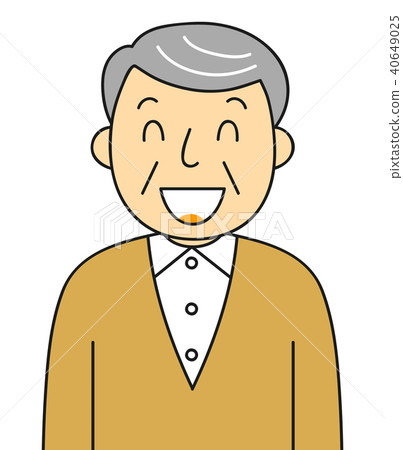 Male grandpa senior variation smile 40649025