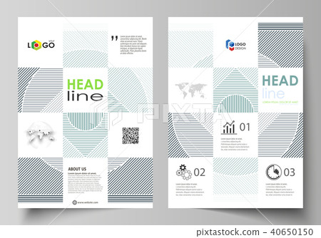 Business templates for brochure, flyer, report. Cover design template, abstract vector layout in A4 40650150