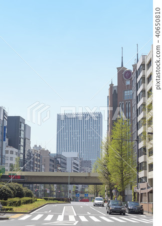 昭和道和銀座地區（東京都中央區）的Shinkyobashi交叉路口 40650810