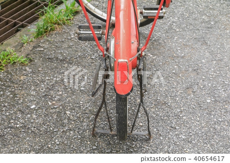 bicycle red classic vintage in former beautiful  40654617