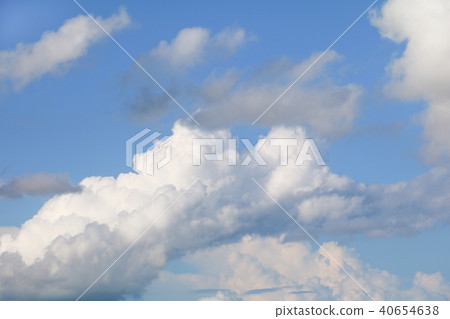 blue sky with big cloud and raincloud, art nature blue sky with big cloud and raincloud, art nature 40654638
