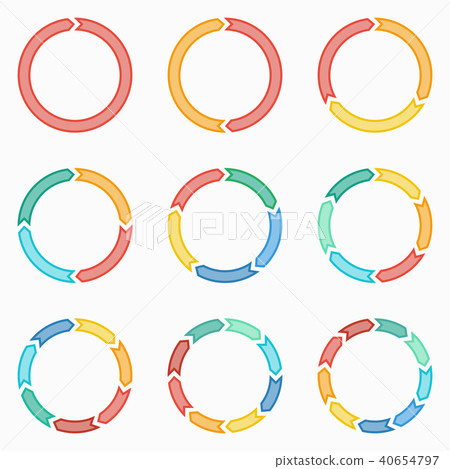 Circle arrows for infographic. Circle arrows for infographic. 40654797