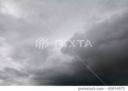 blue sky with big cloud and raincloud, art nature blue sky with big cloud and raincloud, art nature 40654973