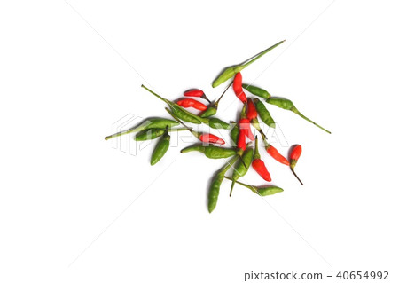 hot chili savory paprika fresh on a white hot chili savory paprika fresh on a white 40654992