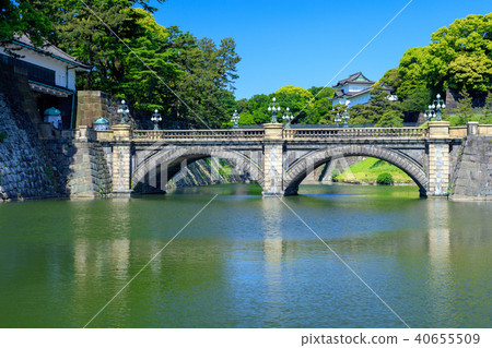 Tokyo Imperial Palace Gaijin Bridge (Mae gate stone bridge) 40655509