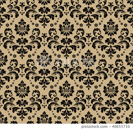Floral pattern. Vintage wallpaper in the Baroque  40655710