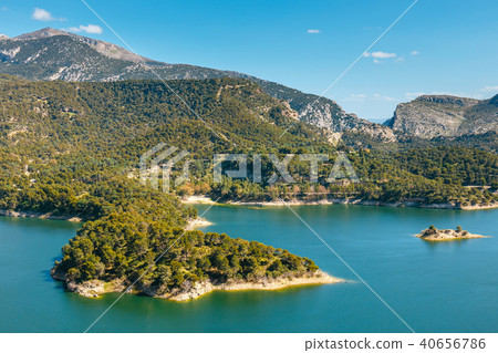 mountain landscape near El Chorro Gorge, Spain 40656786