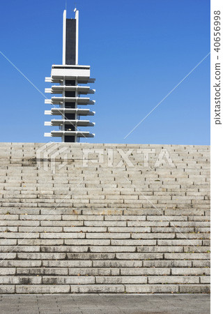 Komazawa Park stairs and Olympic monument 40656998