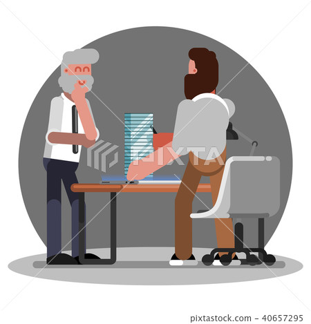 Two man architects discussing 40657295