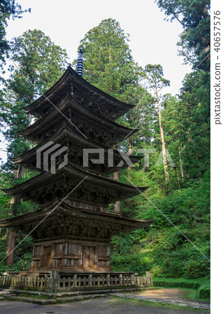 [Yamagata Prefecture] Dewa Sanzan Shrine Haguro Mountain Five-storied Pagoda 40657576