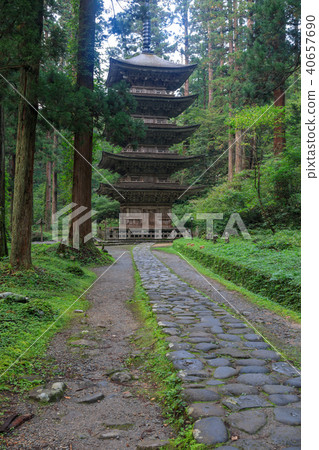 [Yamagata Prefecture] Dewa Sanzan Shrine Haguro Mountain Five-storied Pagoda 40657690