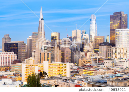 San Francisco downtown skyline 40658921
