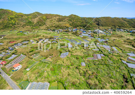 Aerial view near Tirayama city Hirasagoura coast Aerial view near Tirayama city Hirasagoura coast 40659264