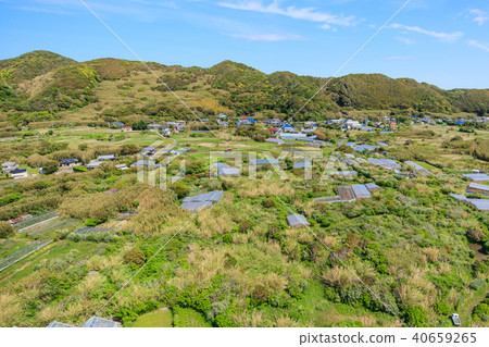 Aerial view near Tirayama city Hirasagoura coast Aerial view near Tirayama city Hirasagoura coast 40659265