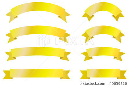 Title Ribbon Gold Title Ribbon Gold 40659816