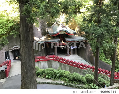 Forest and shrine Forest and shrine 40660144