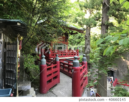Forest and shrine Forest and shrine 40660145