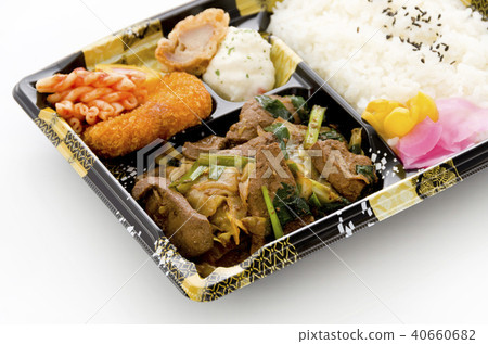 Stir-fried lemon lunch box 40660682