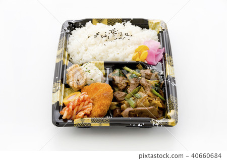 Stir-fried lemon lunch box 40660684