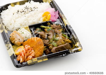 Stir-fried lemon lunch box Stir-fried lemon lunch box 40660686