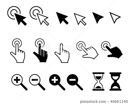 Hand sign and computer icon | Illustration... - Stock Illustration ...