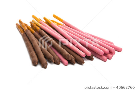 cookies with bright flogging. Japan sweets. 40662760