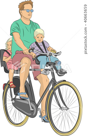 Vector. The cycling family. 40663659