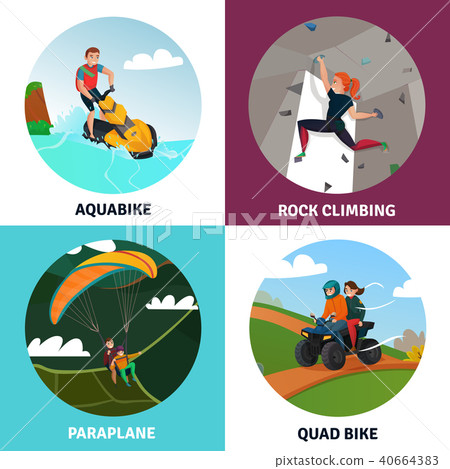 Modern Sports Concept Icons Set 40664383