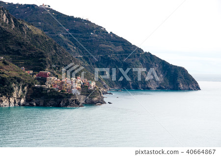 Cinque Terre (Liguria, Italy) Distantly looking Manarola from Corniglia Cinque Terre (Liguria, Italy) Distantly looking Manarola from Corniglia 40664867