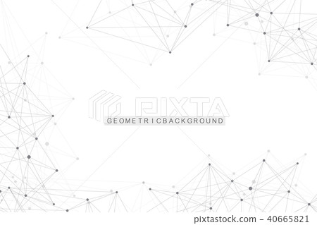 Geometric graphic background molecule and communication. Big data complex with compounds Geometric graphic background molecule and communication. Big data complex with compounds 40665821