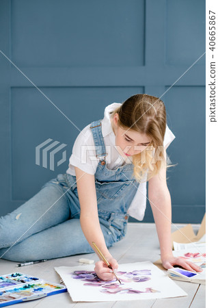 art inspiration creation painter work girl drawing 40665867