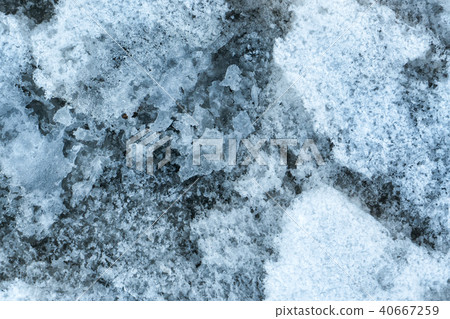texture of ice crust in winter on the lake texture of ice crust in winter on the lake 40667259