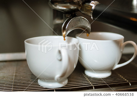 drop hot coffee fall cup energy invigorating drink 40668538