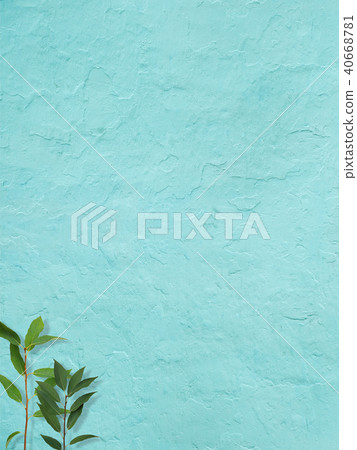 背景藍色牆葉 40668781