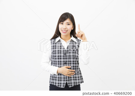 Woman dressed in office clothes 40669200