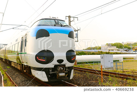 Panda Kuroshio No. JR 287 Panda face Express Train Kuroshio 91 Panda Kuroshio No. JR 287 Panda face Express Train Kuroshio 91 40669238
