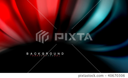 Abstract wave lines fluid rainbow style color stripes on black background Abstract wave lines fluid rainbow style color stripes on black background 40670306