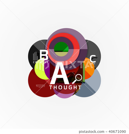 Paper infographic banner template with a b c options, infographics elements Paper infographic banner template with a b c options, infographics elements 40671090