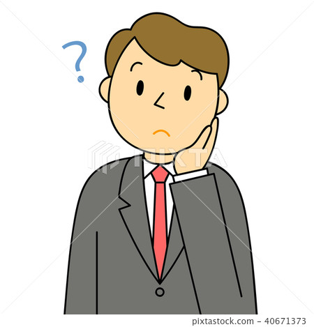 Male businessman question variation - Stock Illustration [40671373] - PIXTA