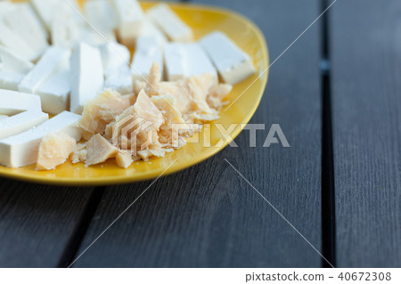 Cheese Assortment on a dark background 40672308