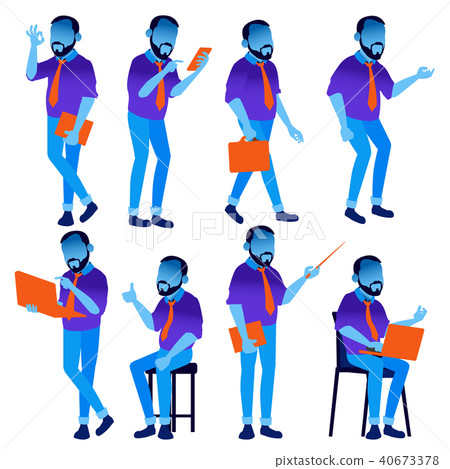 Man Creative Person. Design Element. Isolated Flat Illustration 40673378