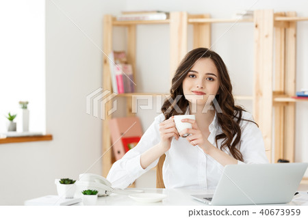Woman Freelancer or business woman used Labtop working at modern office. Business and Technology Woman Freelancer or business woman used Labtop working at modern office. Business and Technology 40673959