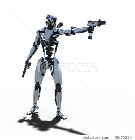 人形機器人perming3DCG插圖素材 40675253
